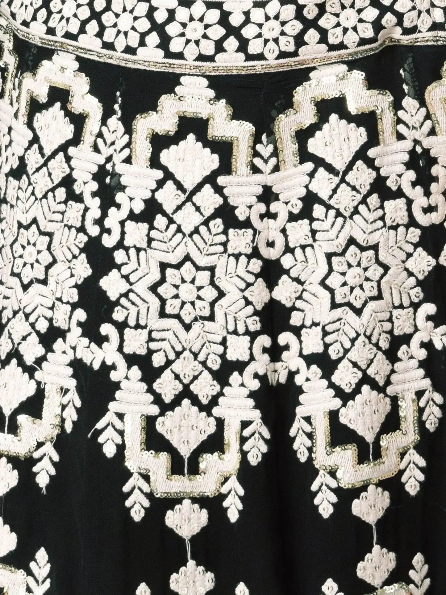 Captivating Black Thread Work Georgette Reception Wear Lehenga Choli